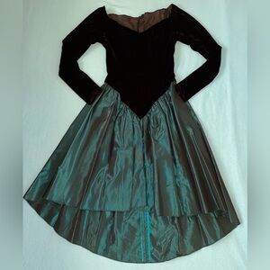 LORALIE original vintage velvet taffeta detachable bow made in USA NEW size 4